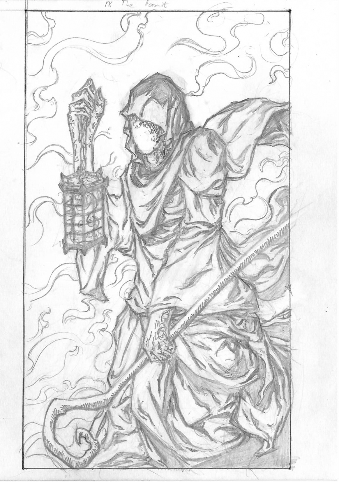 9 - The Hermit Original Art