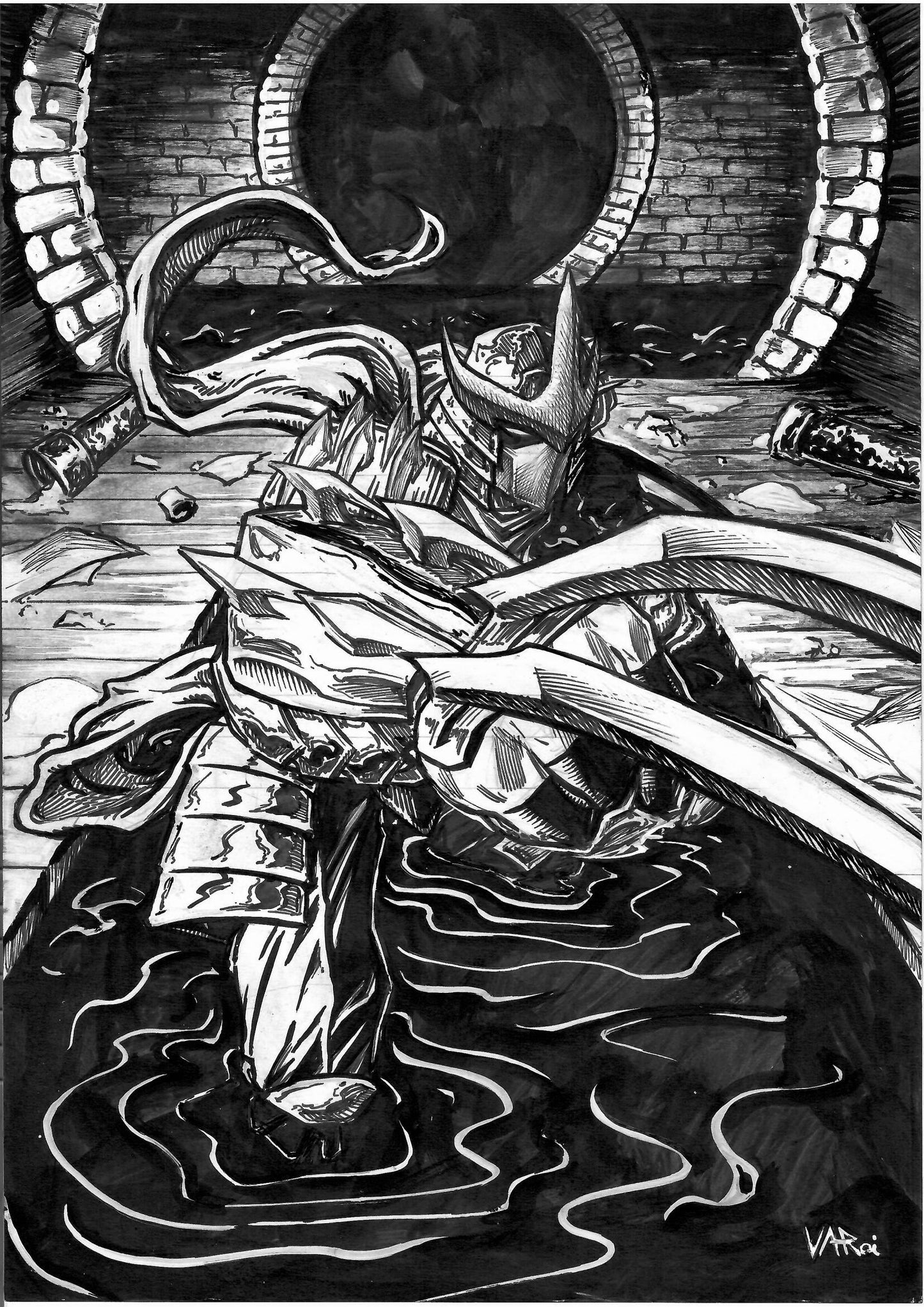 The Shredder Original Art