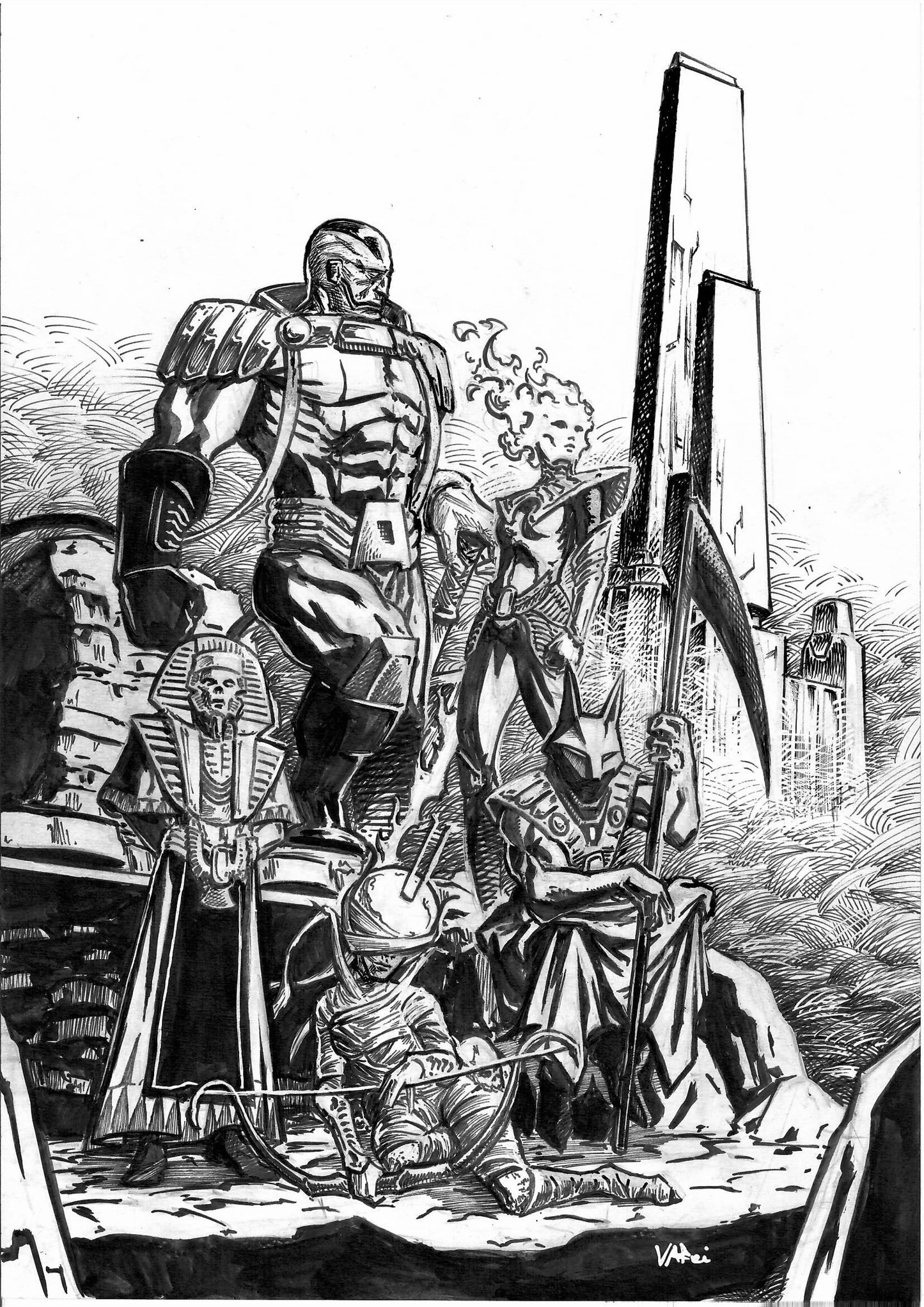 Children of Apocalypse Original Art