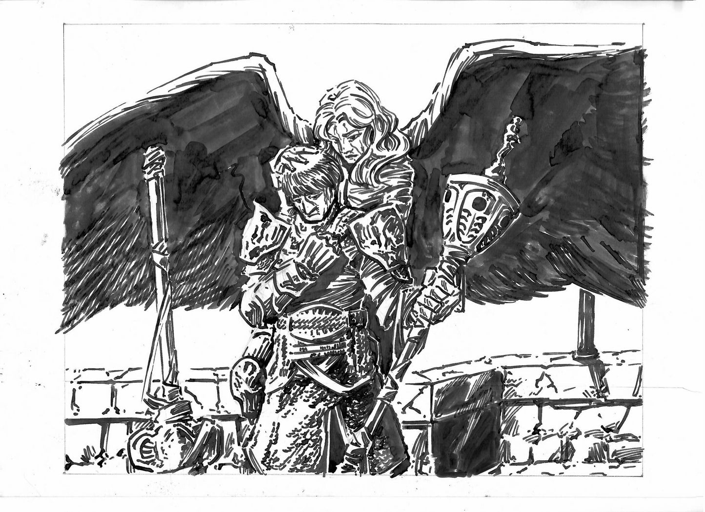 Esdras and Perpetva Original Art