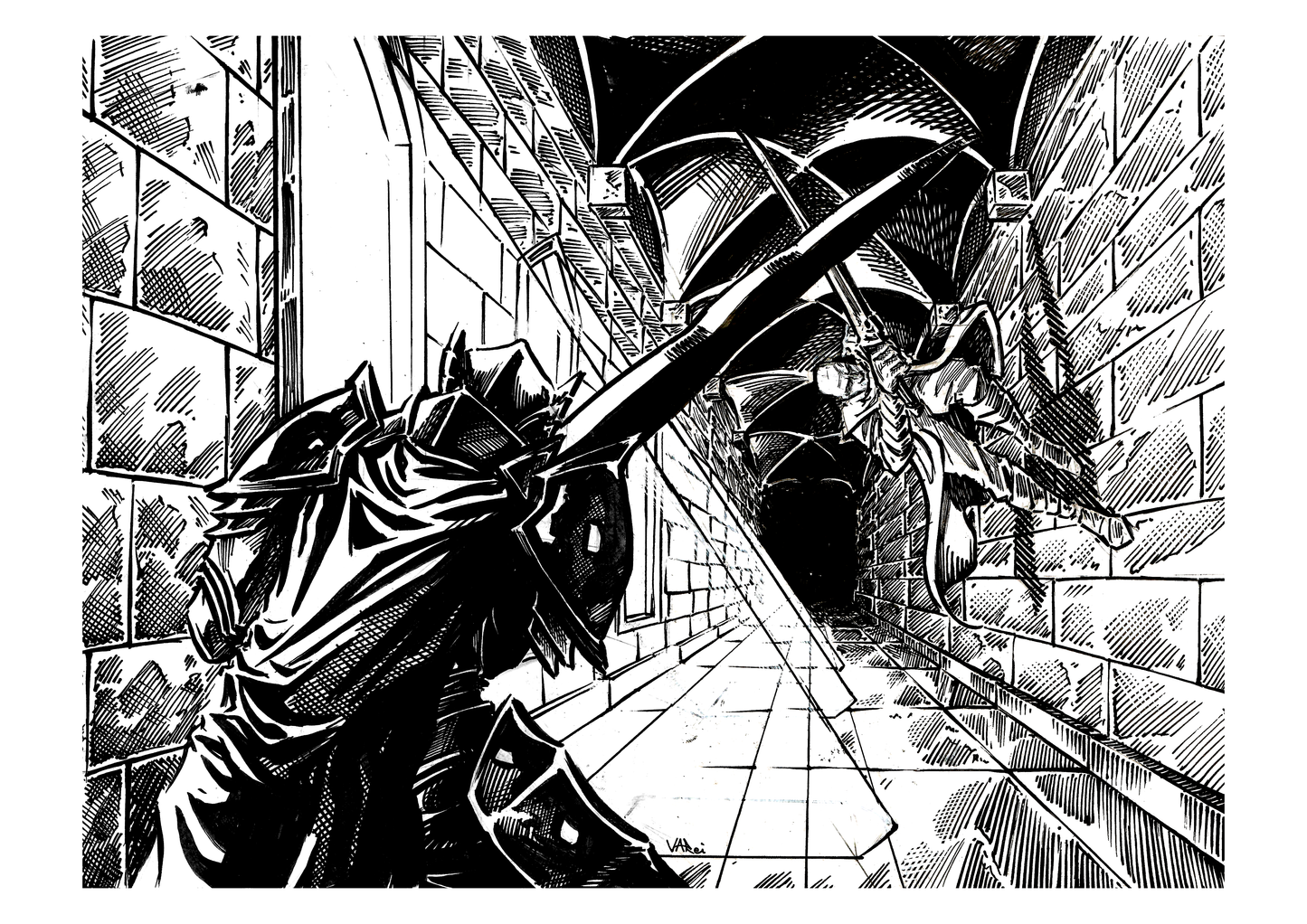 Gavilar's Assassination Black and White Print
