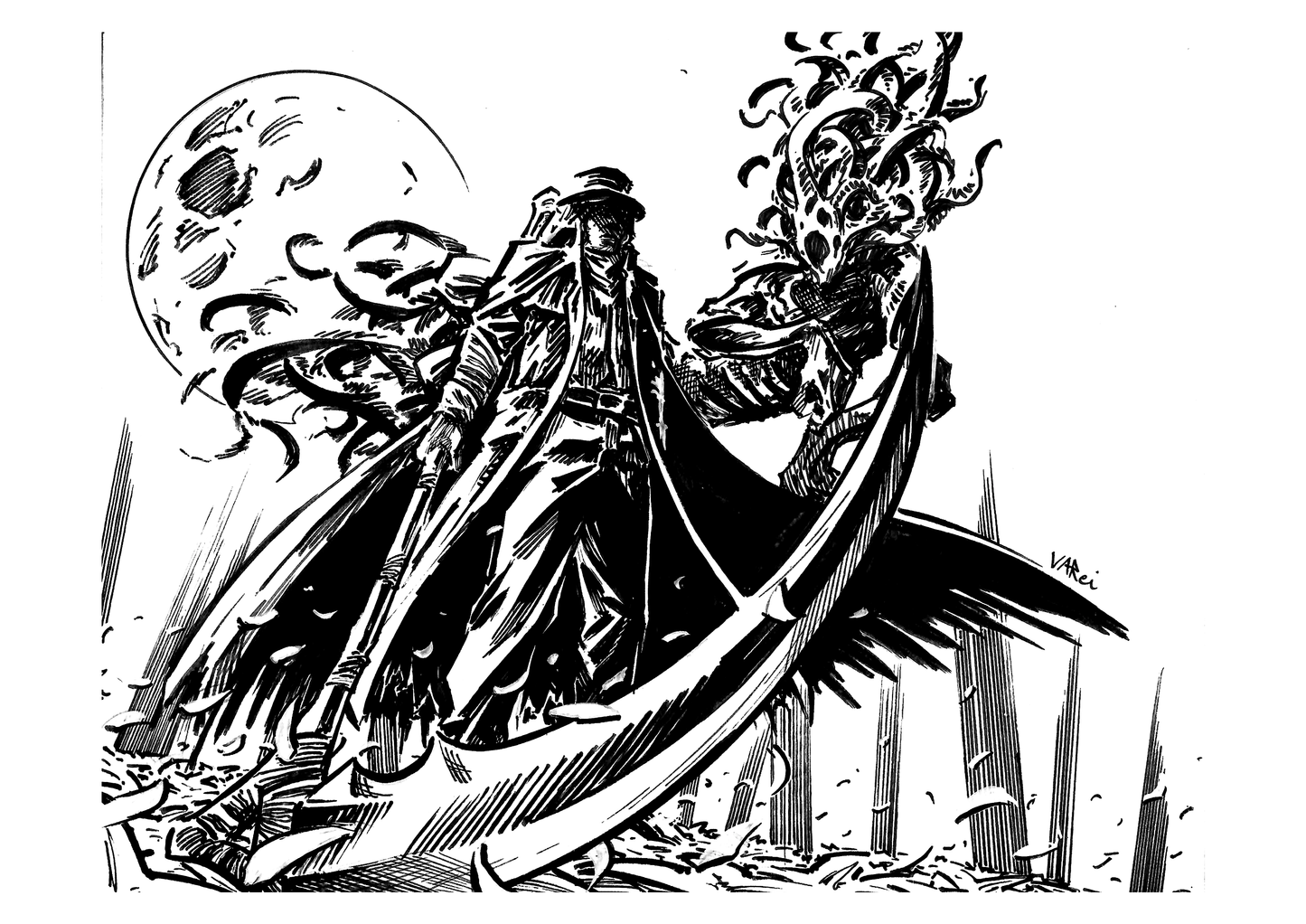 Gehrman, First Hunter Black and White Print
