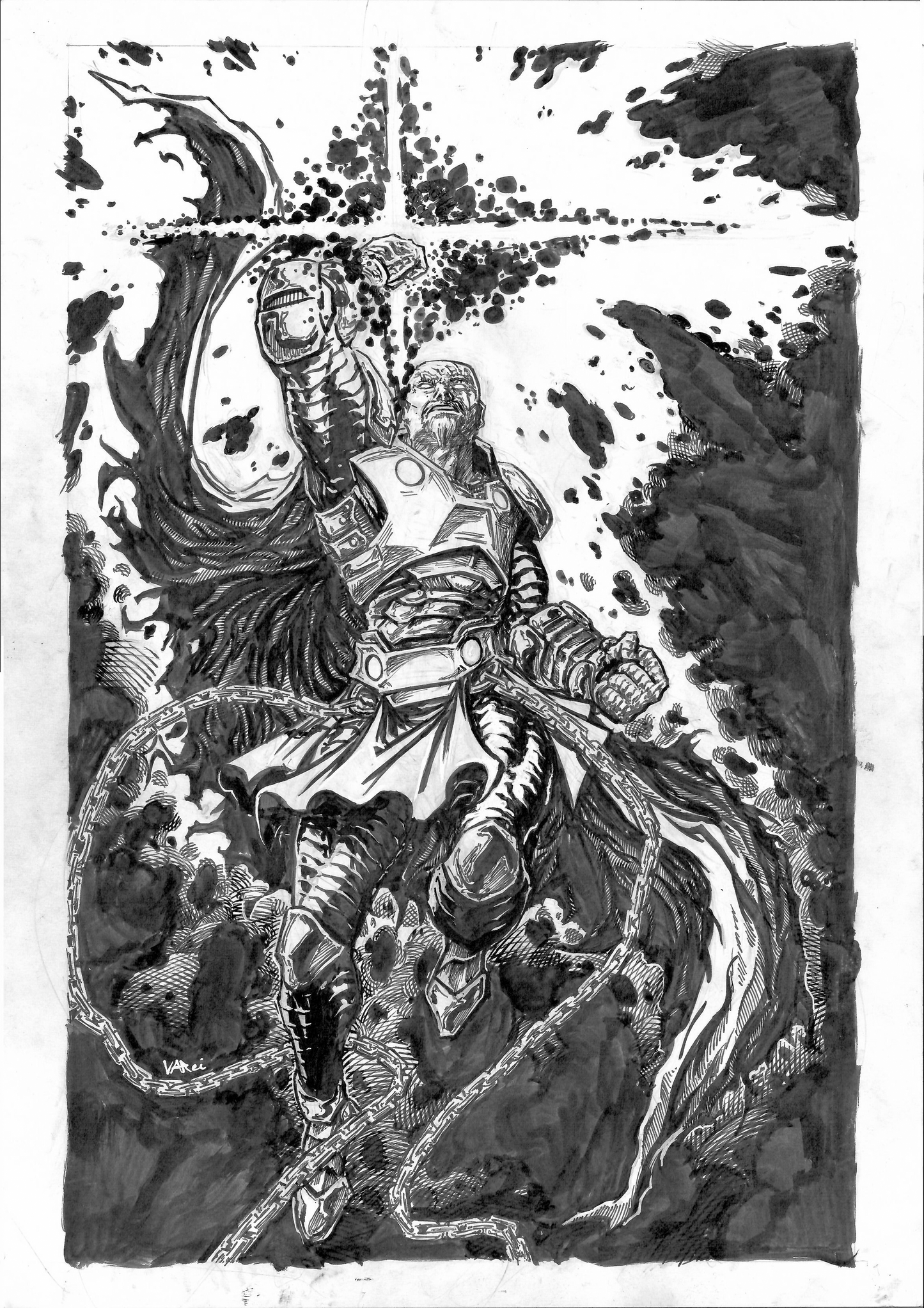 Spawnuary Villain 2 Original Art