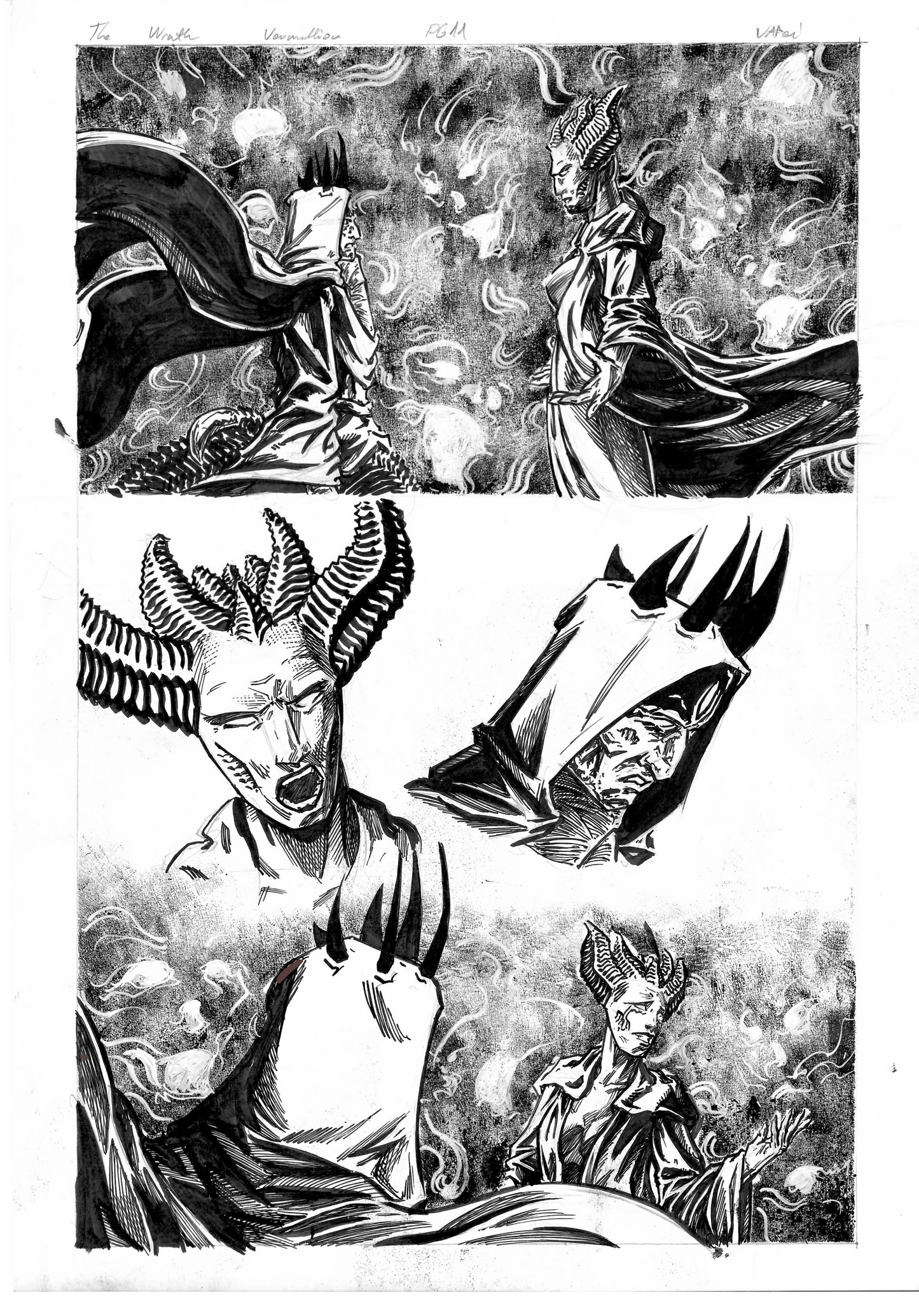 The Wrath Vermillion Page 11 Original Art