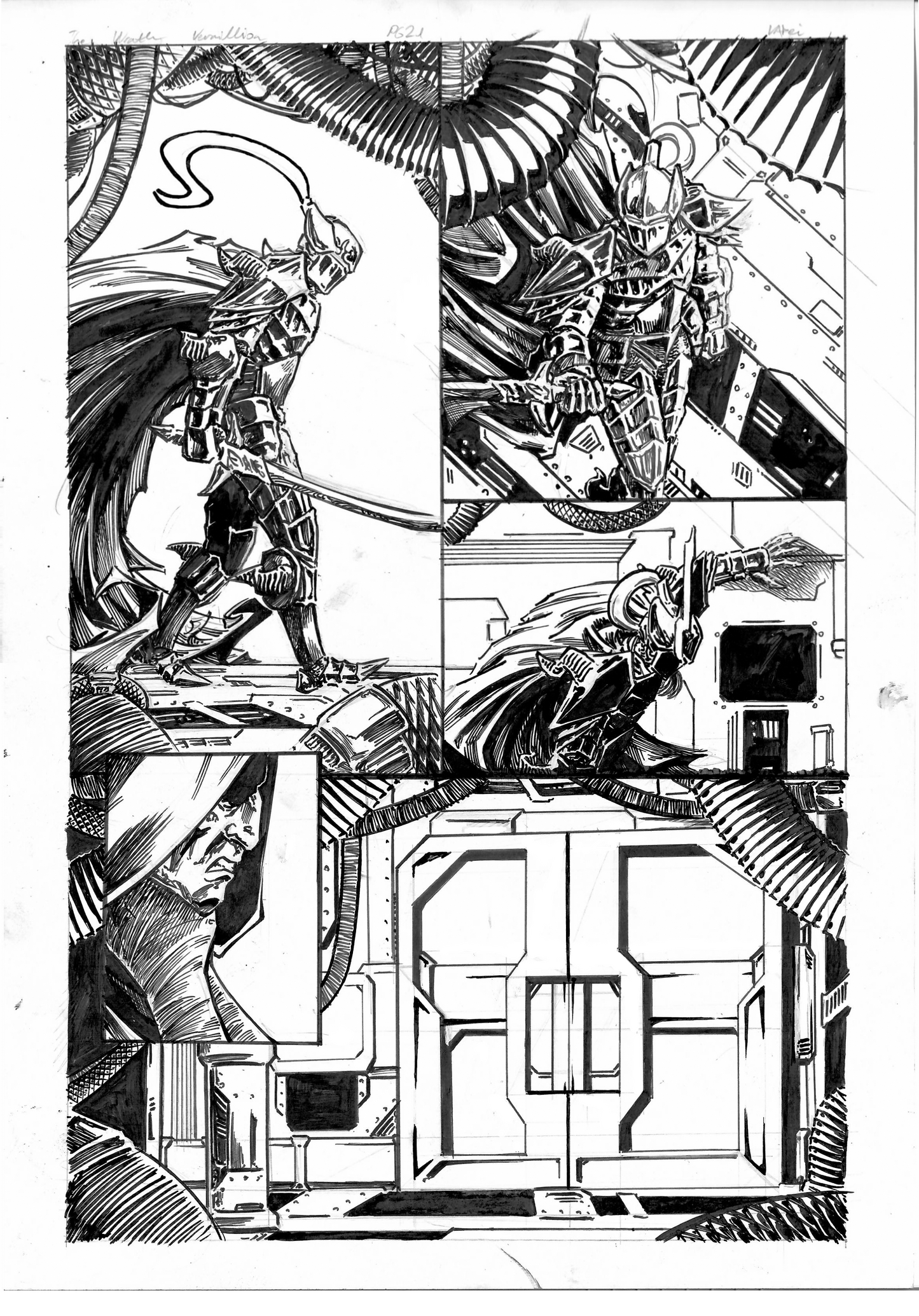 The Wrath Vermillion Page 21 Original Art