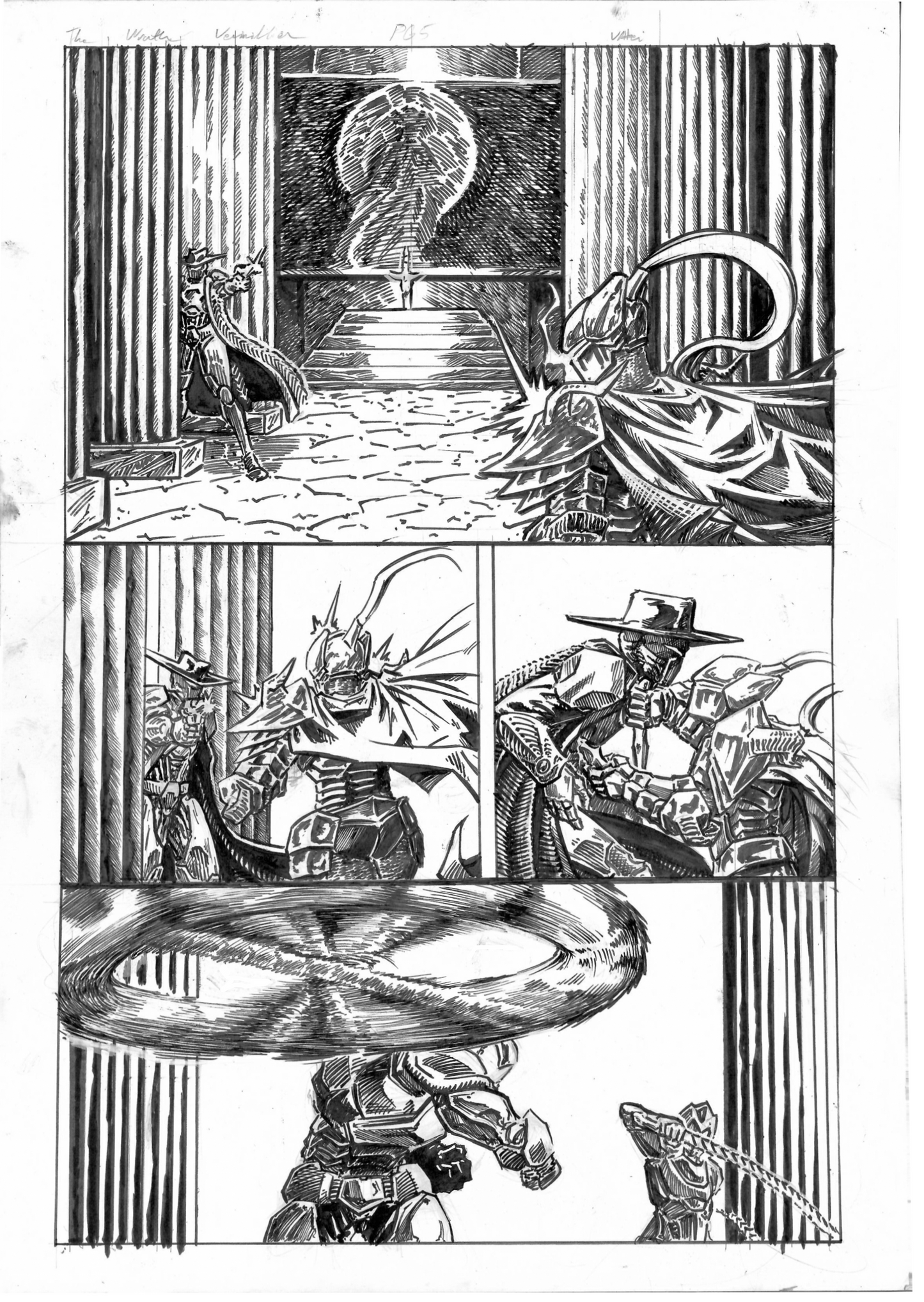 The Wrath Vermillion Page 5 Original Art