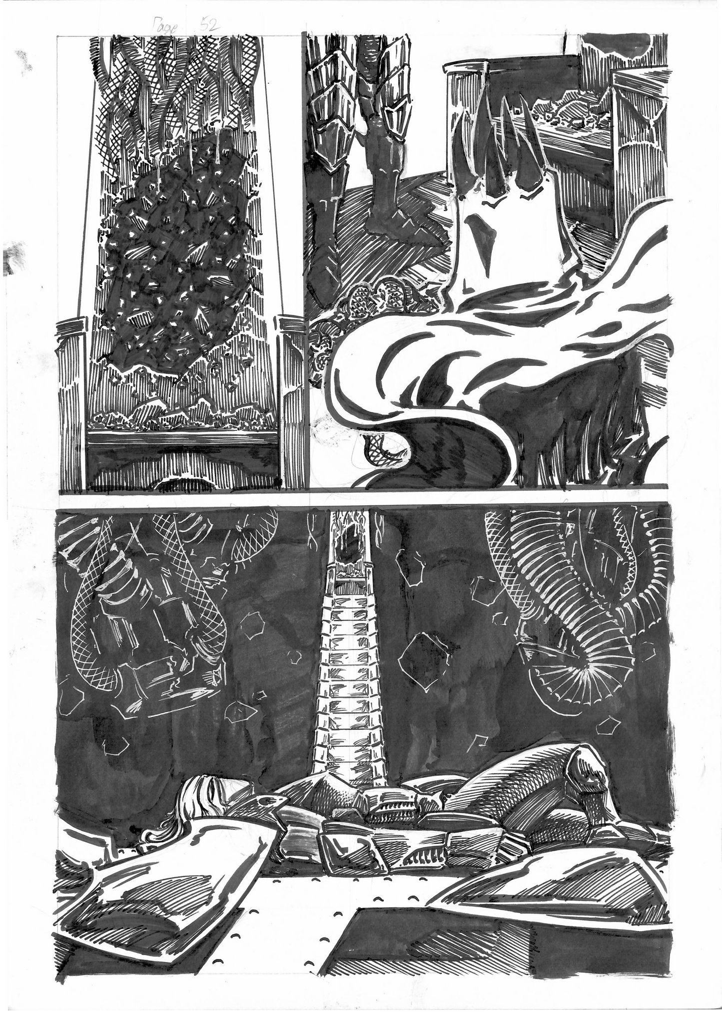 The Wrath Vermillion Page 52 Original Art