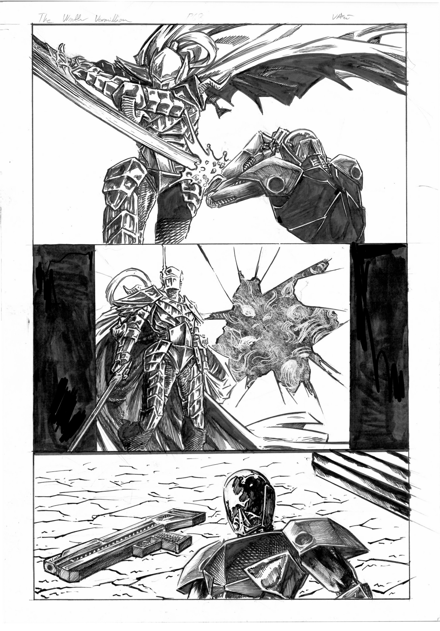 The Wrath Vermillion Page 8 Original Art