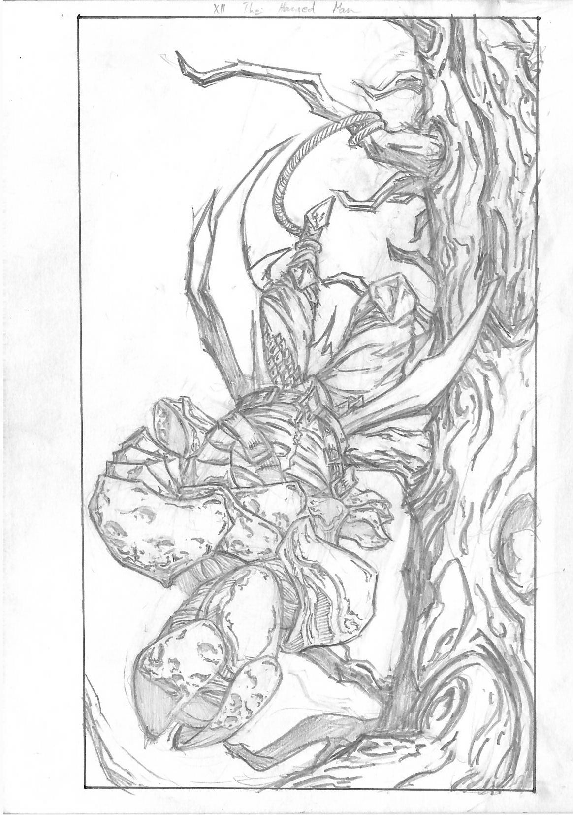 12 - The Hanged Man Original Art