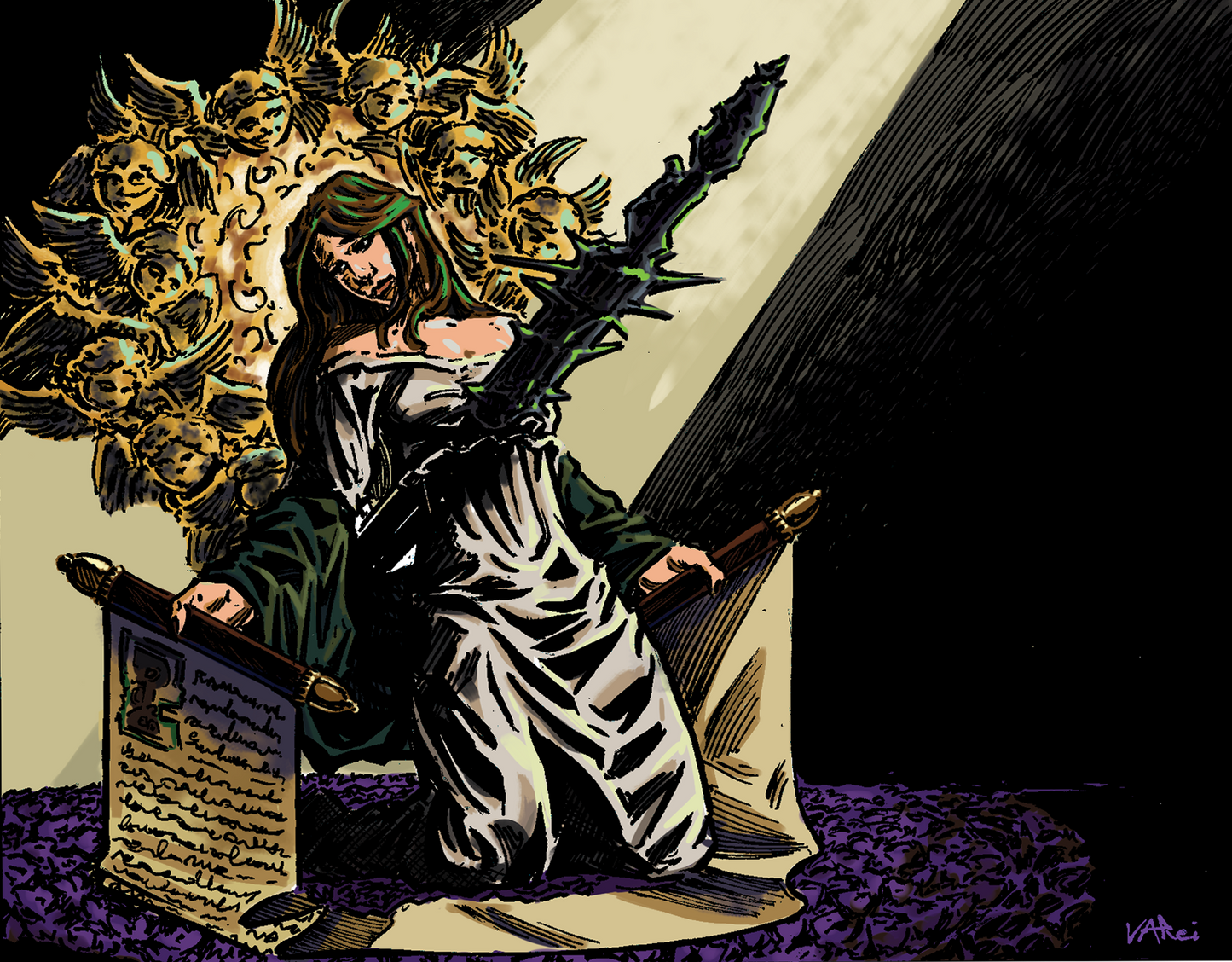 Anunciada, Bearer of Guilt Color Print