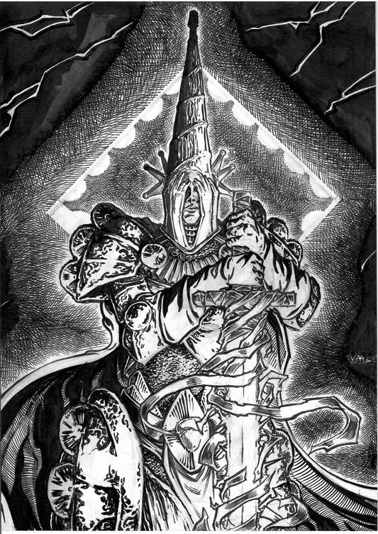 Wrapped Agony Original Art