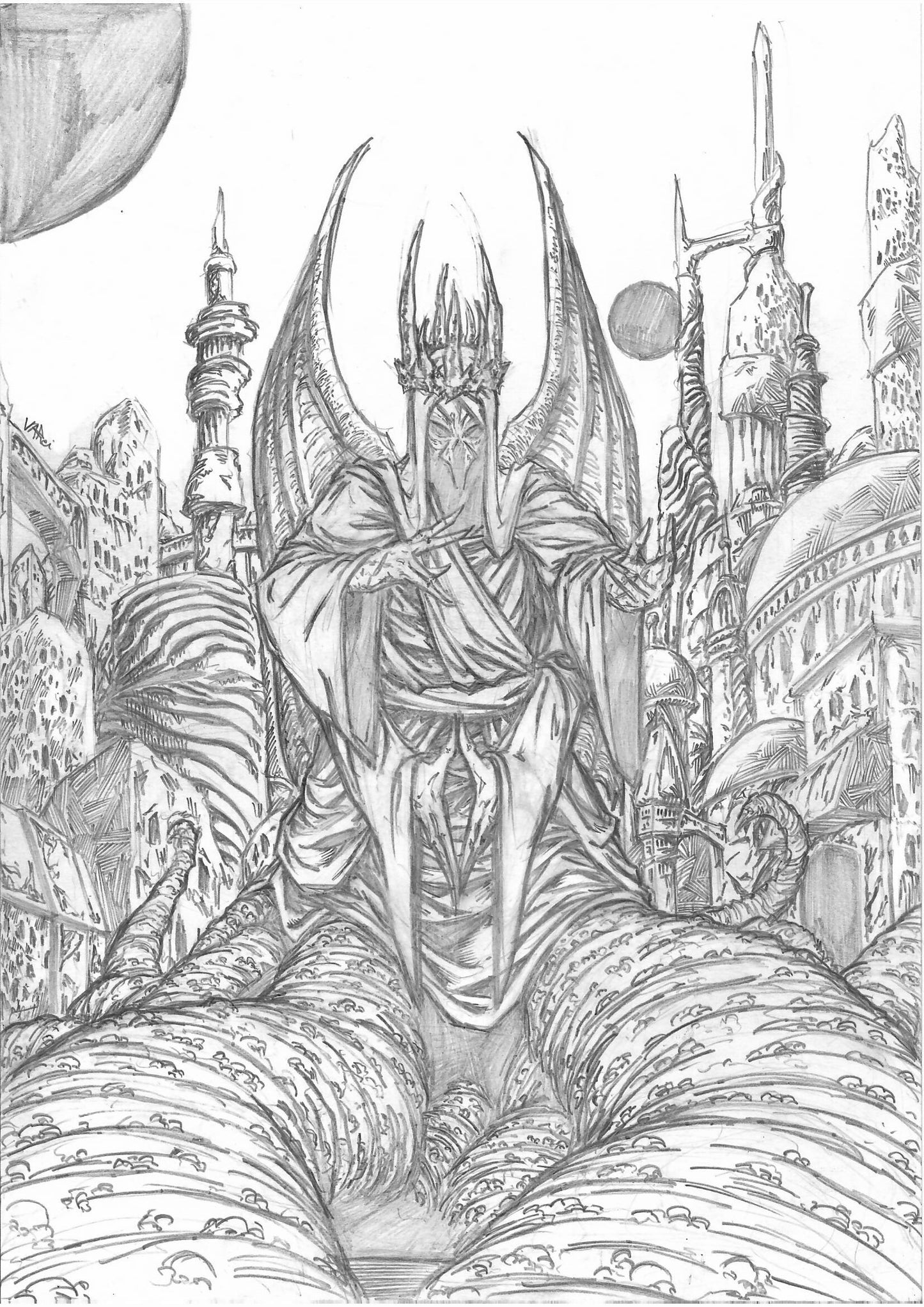 The Yellow God Original Art