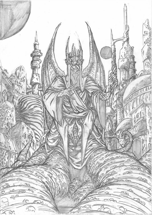 The Yellow God Original Art
