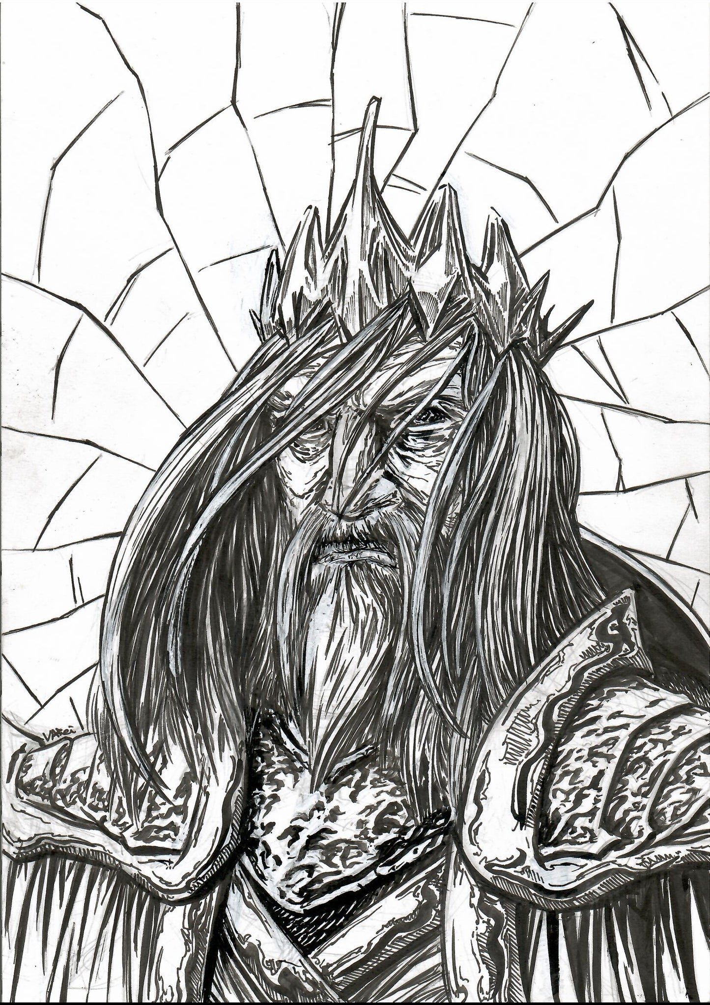 God of Hatred Original Art