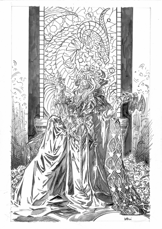 Funeral of Flowers Original Art
