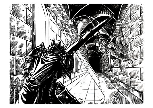 Gavilar's Assassination Black and White Print