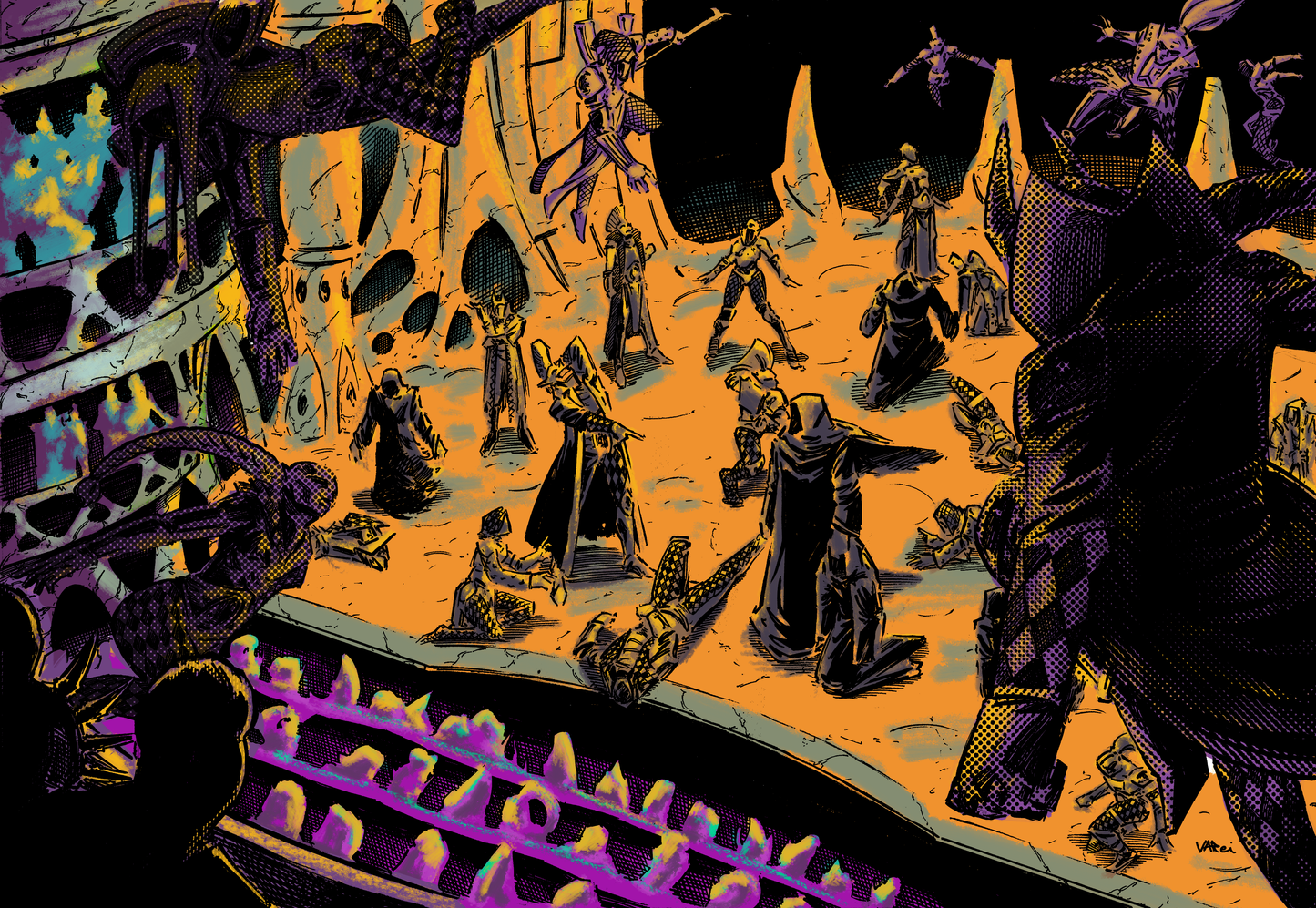 The Death of Light Color Print