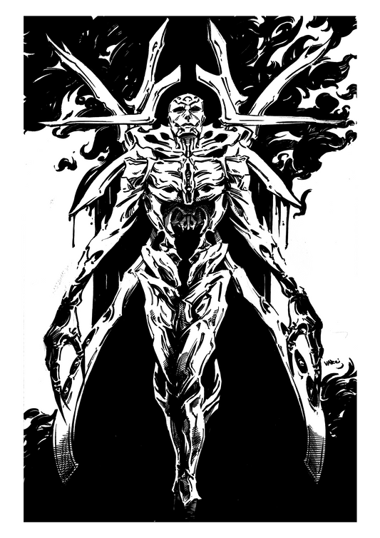Hunhullus Black and White Print
