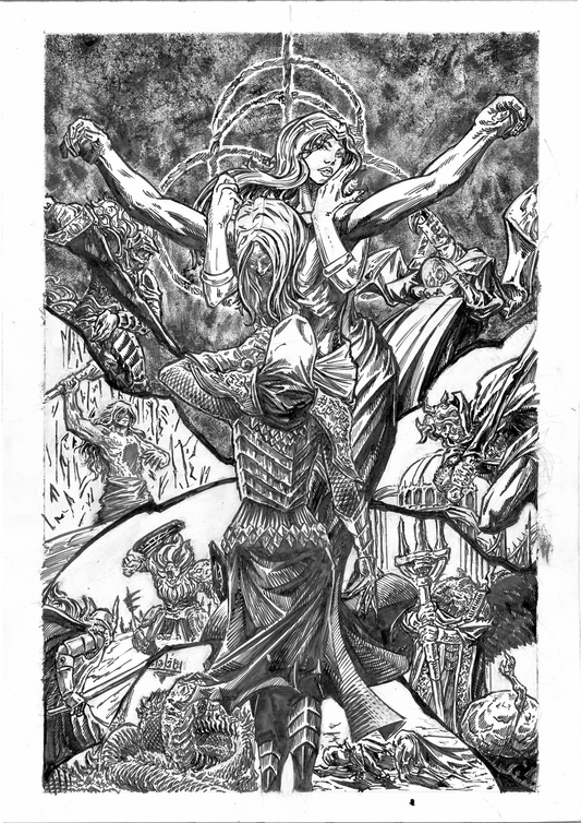 Night of the Black Knives Original Art