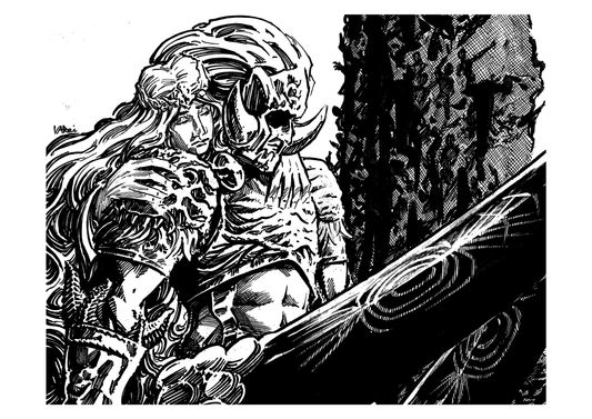 Promised Consort Radahn Black and White Print