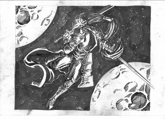 Rellana, Twin Moon Knight Original Art