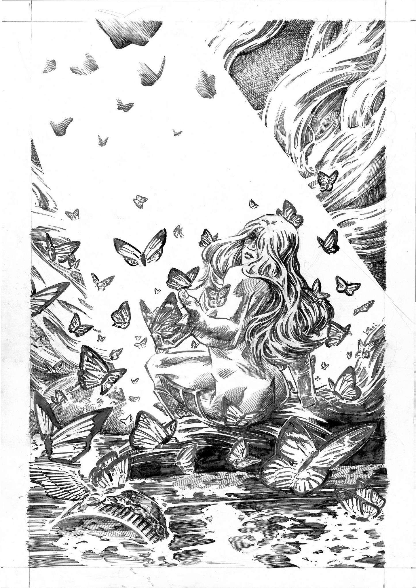 Rotten Butterfly Original Art