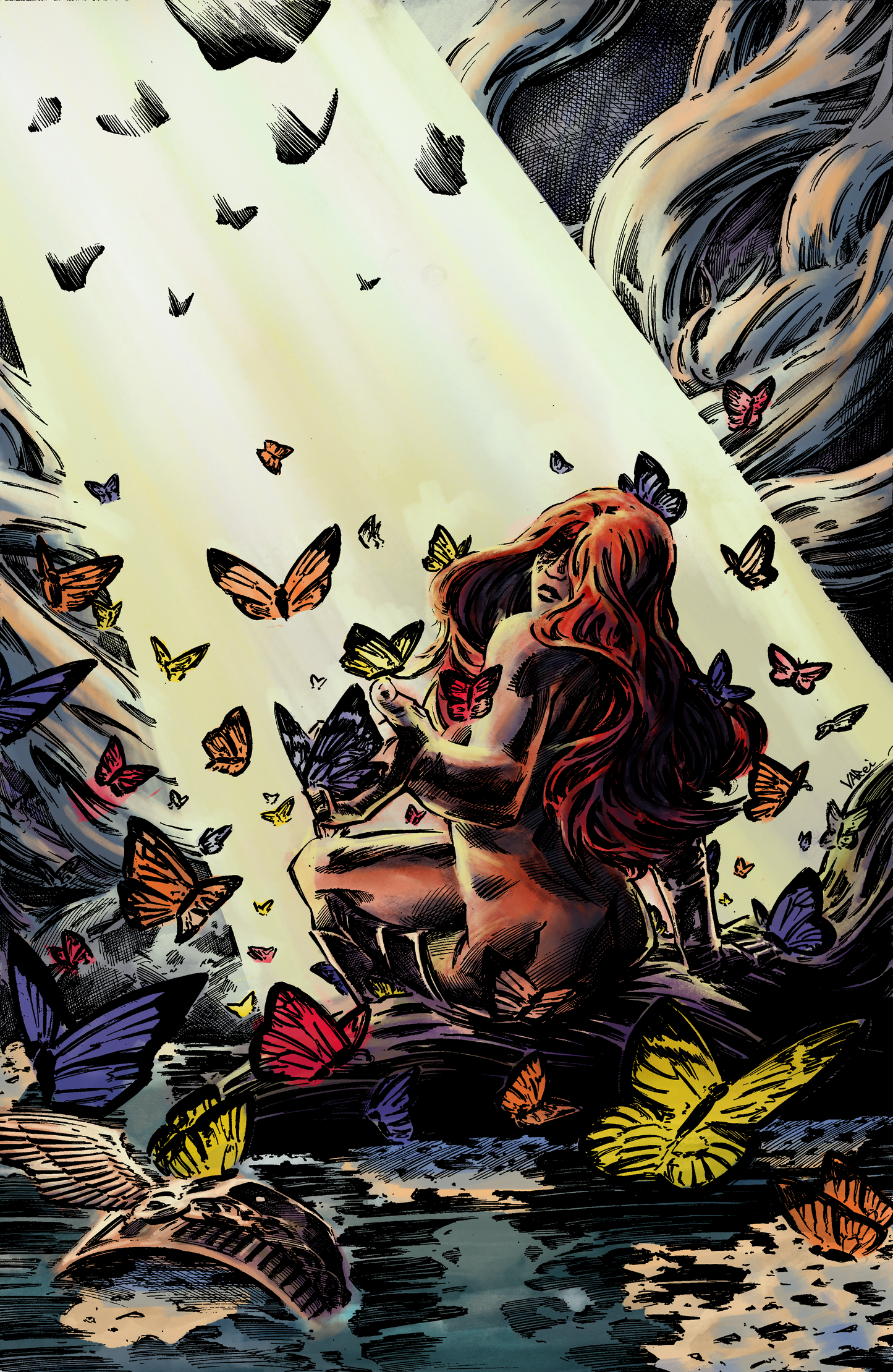 Rotten Butterfly Color Print