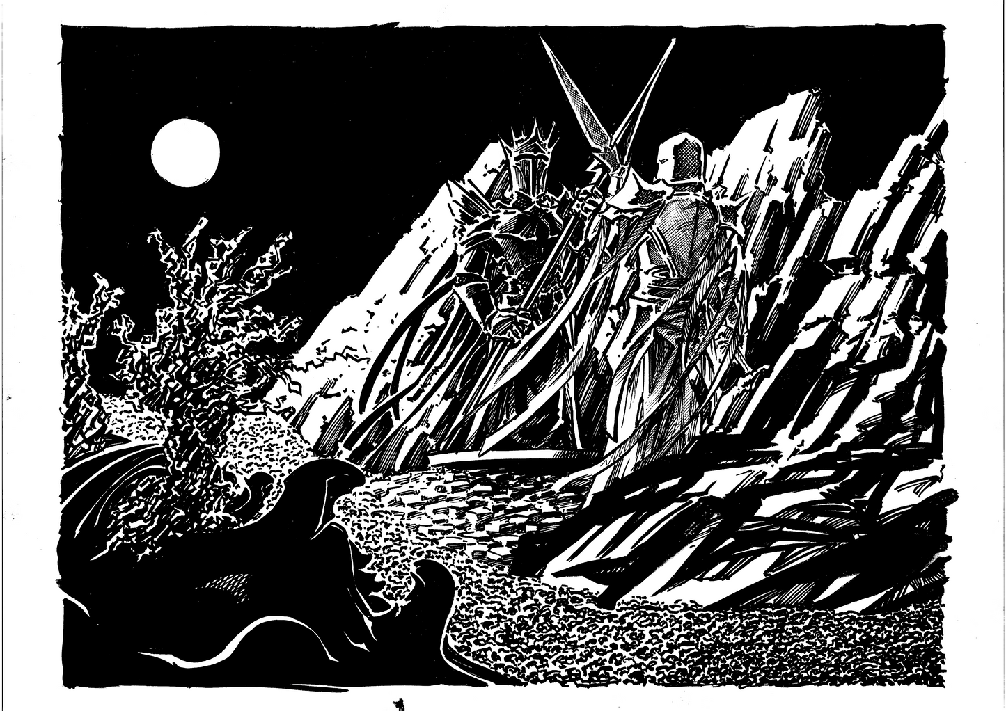 Shadesmar Black and White Print
