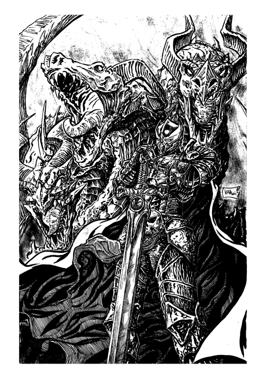 Spawnuary Scorched 1 Black and White Print