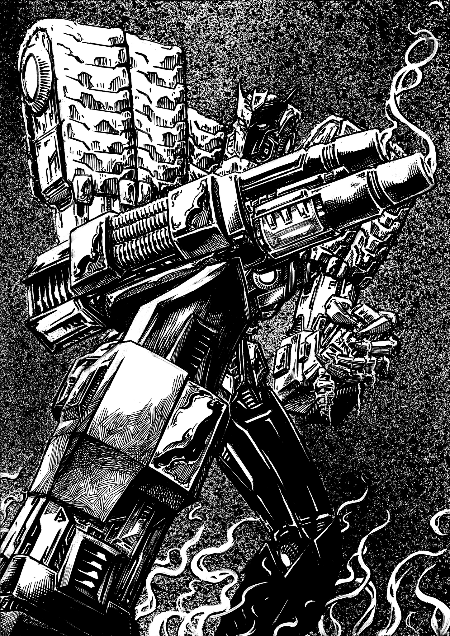 Tarn Black and White Print