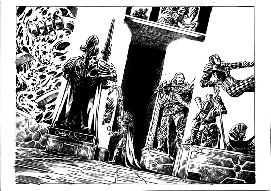 The Archaeovist Black and White Print