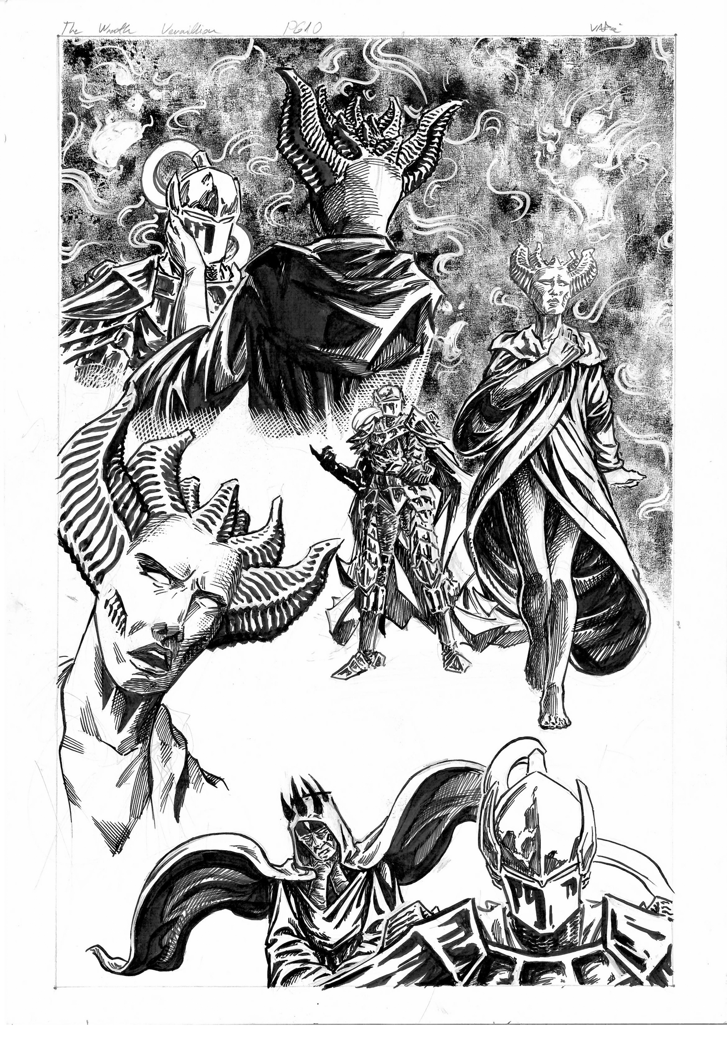 The Wrath Vermillion Page 10 Original Art