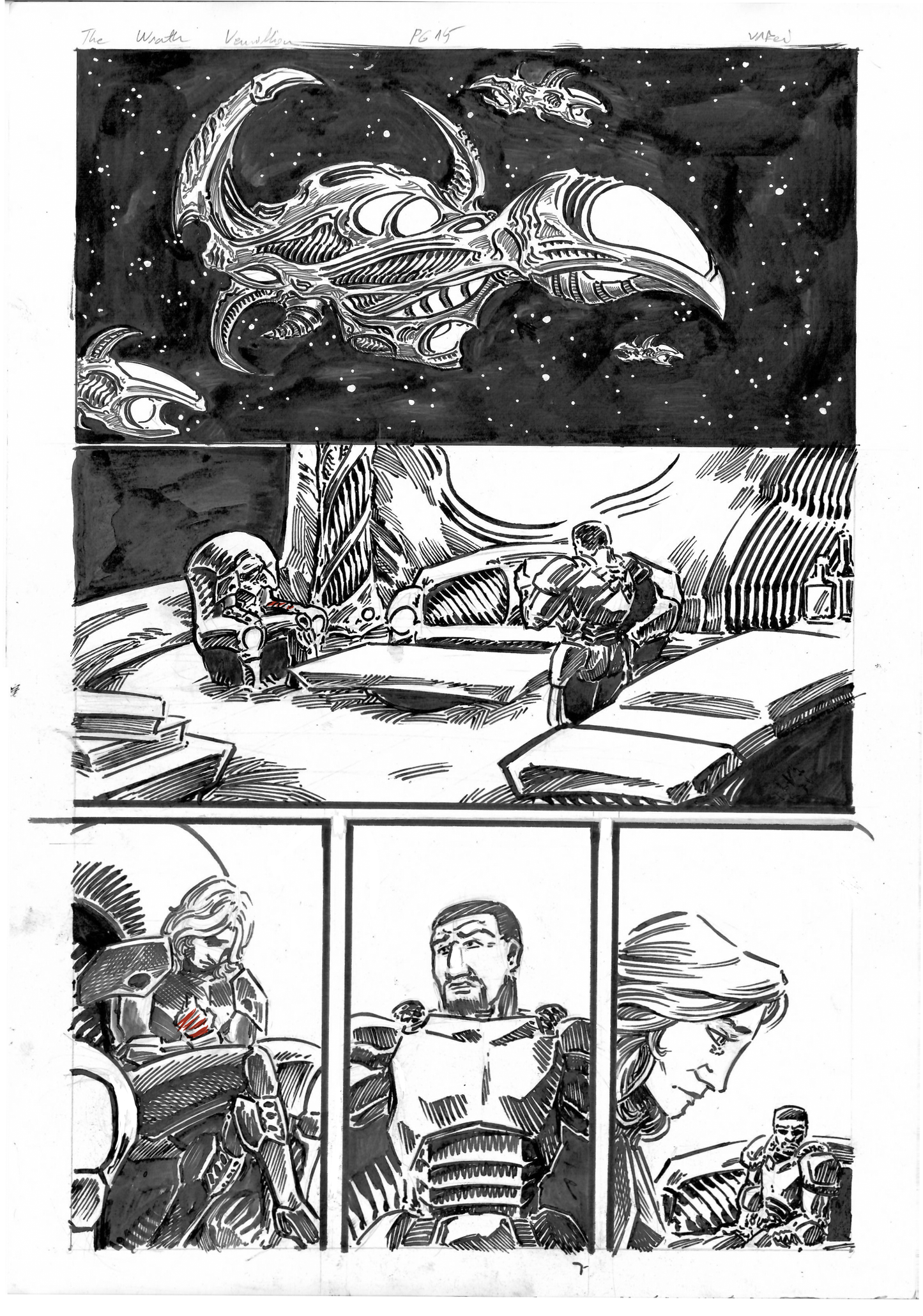 The Wrath Vermillion Page 15 Original Art
