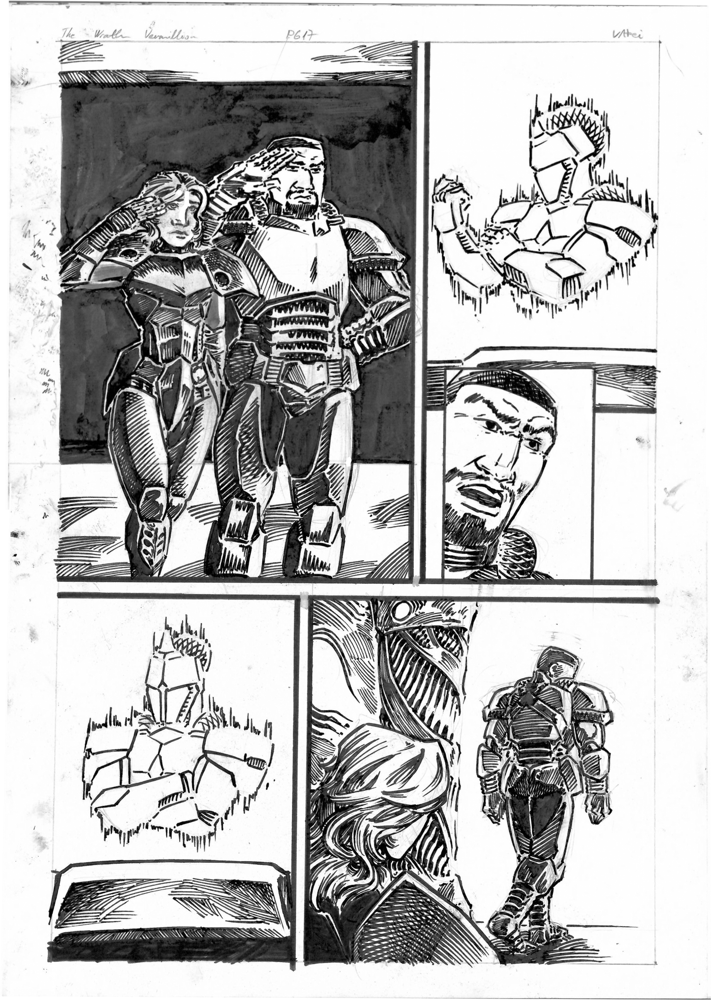The Wrath Vermillion Page 17 Original Art