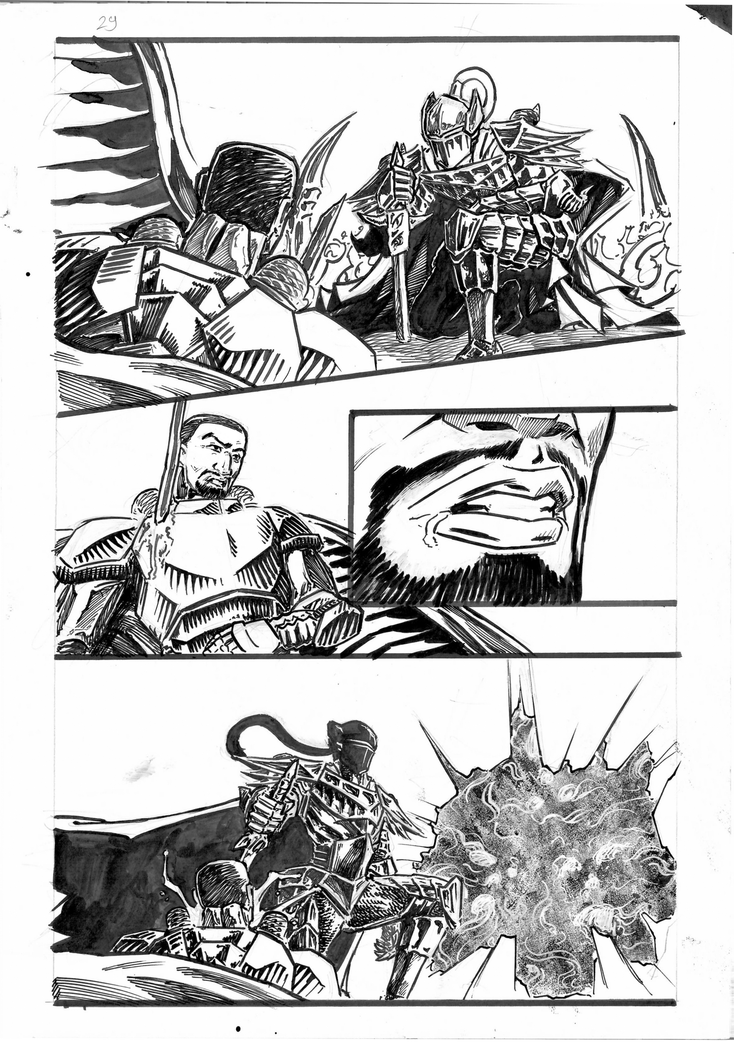The Wrath Vermillion Page 29 Original Art