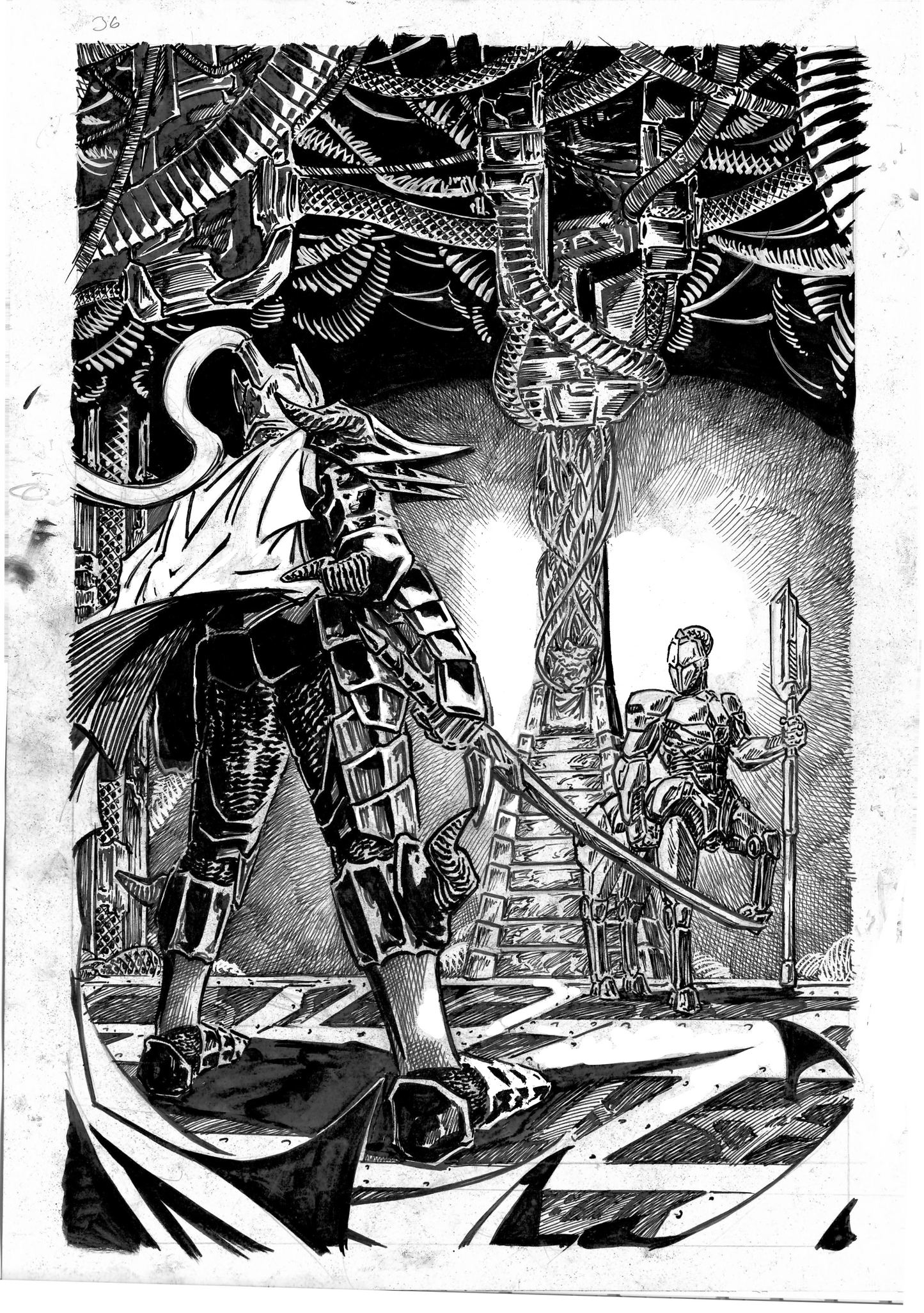 The Wrath Vermillion Page 36 Original Art