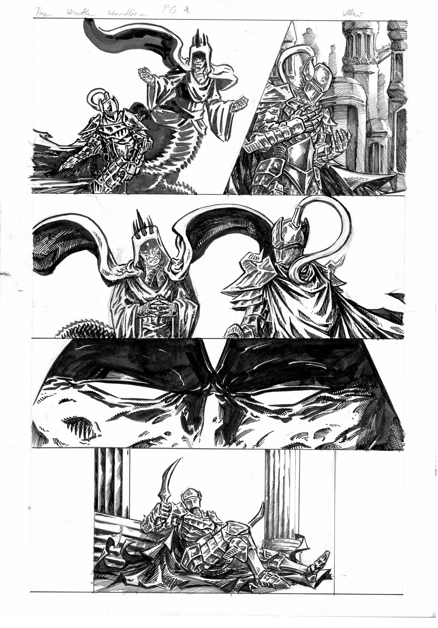 The Wrath Vermillion Page 4 Original Art