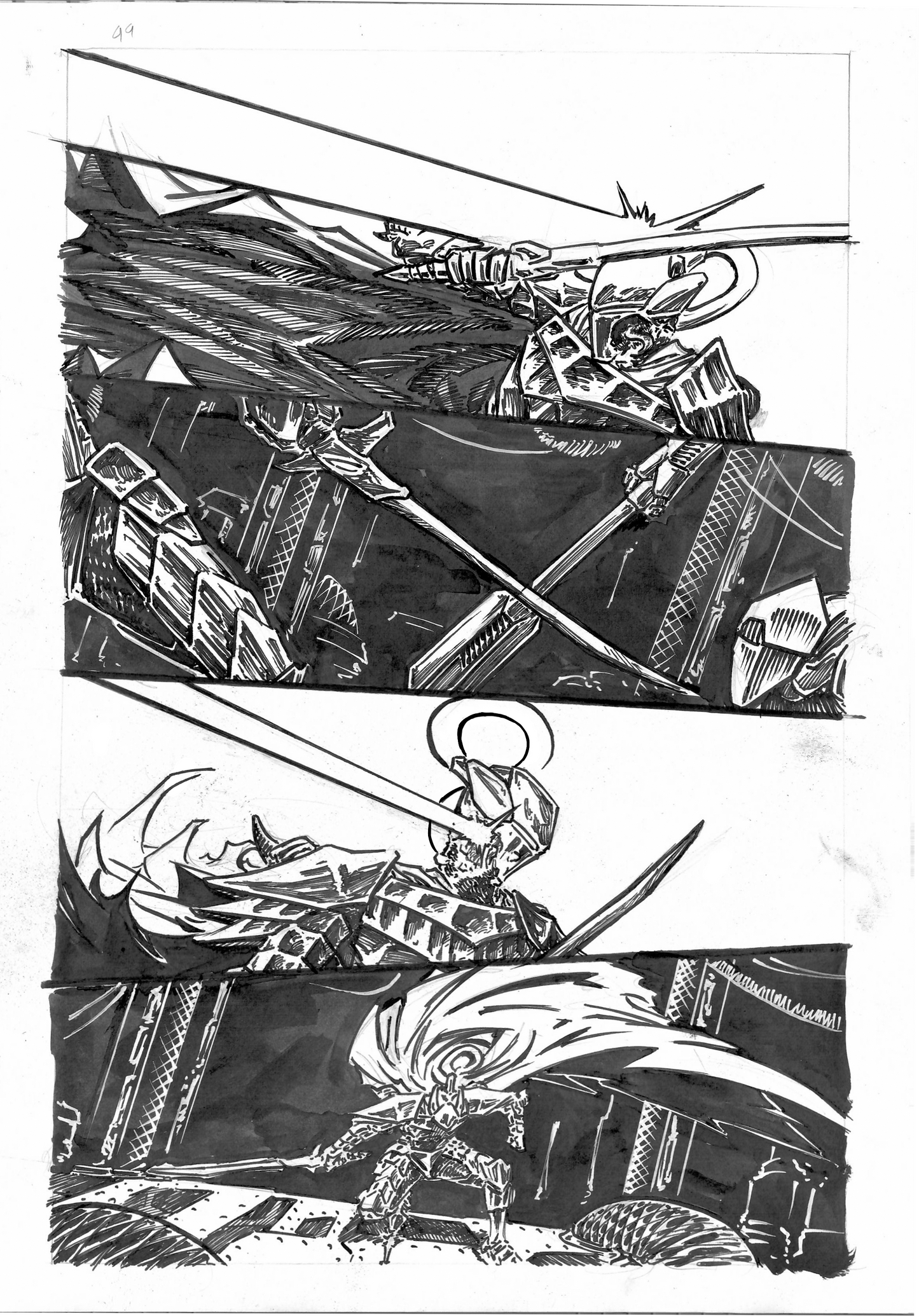 The Wrath Vermillion Page 44 Original Art