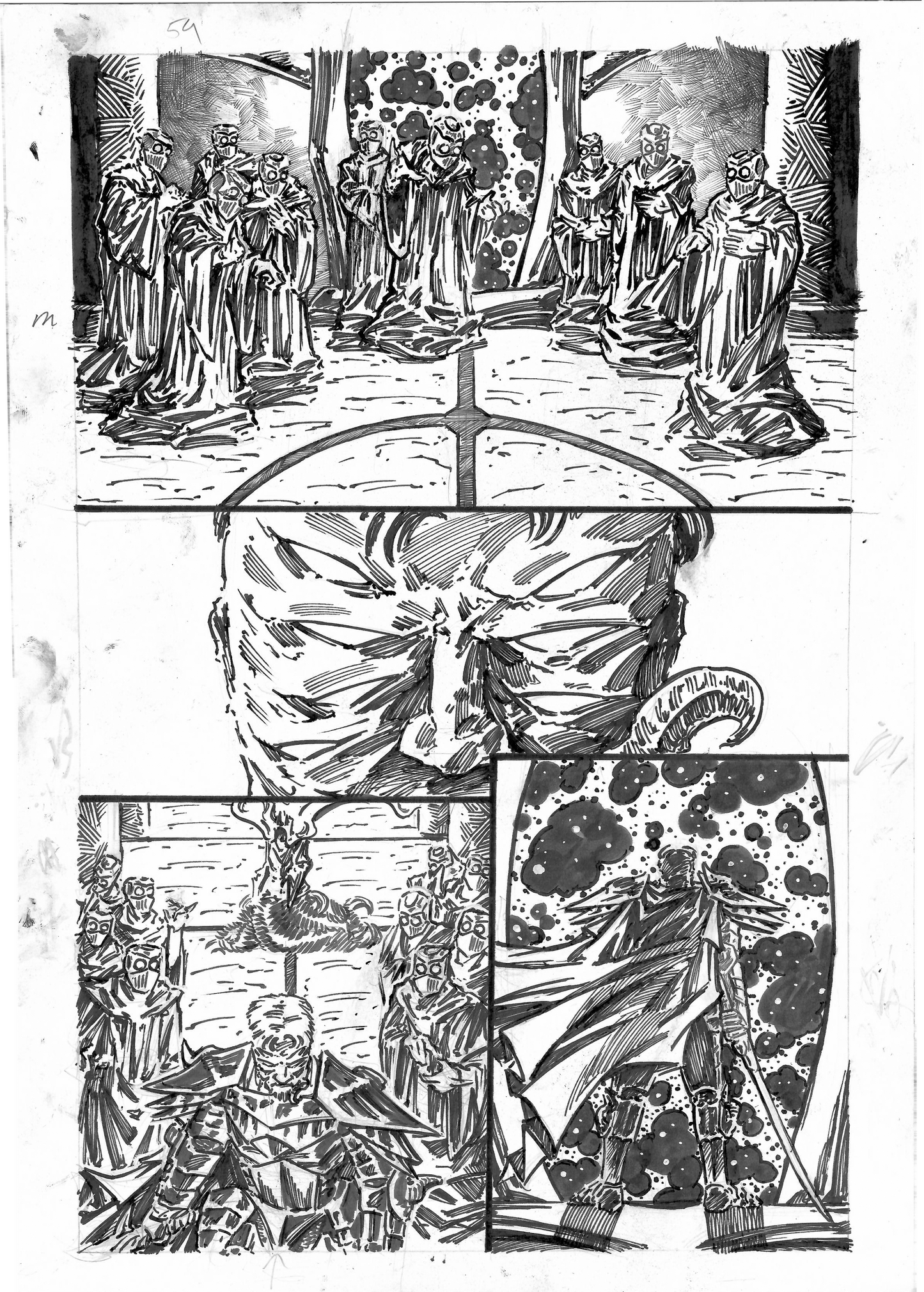 The Wrath Vermillion Page 54 Original Art