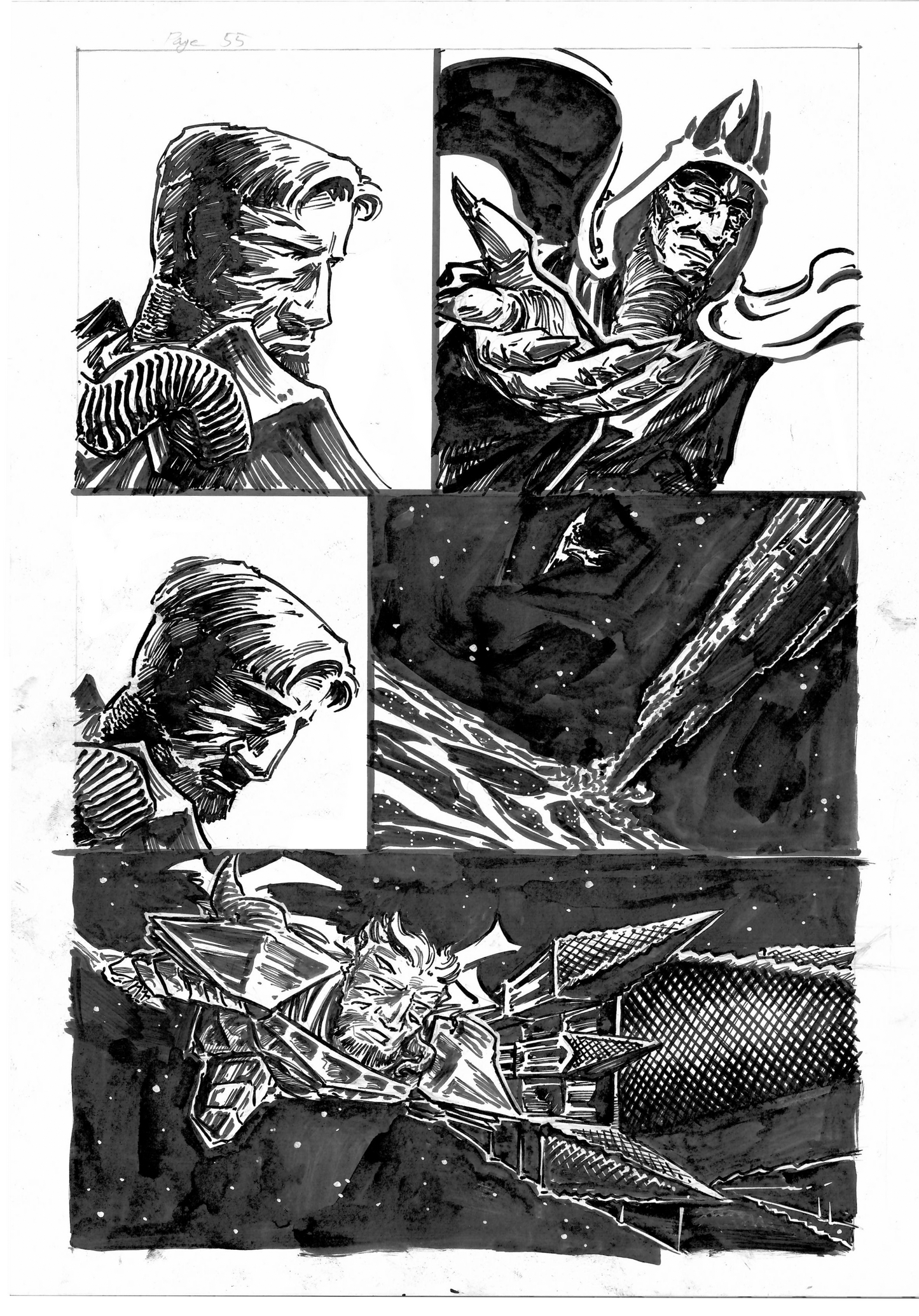 The Wrath Vermillion Page 55 Original Art