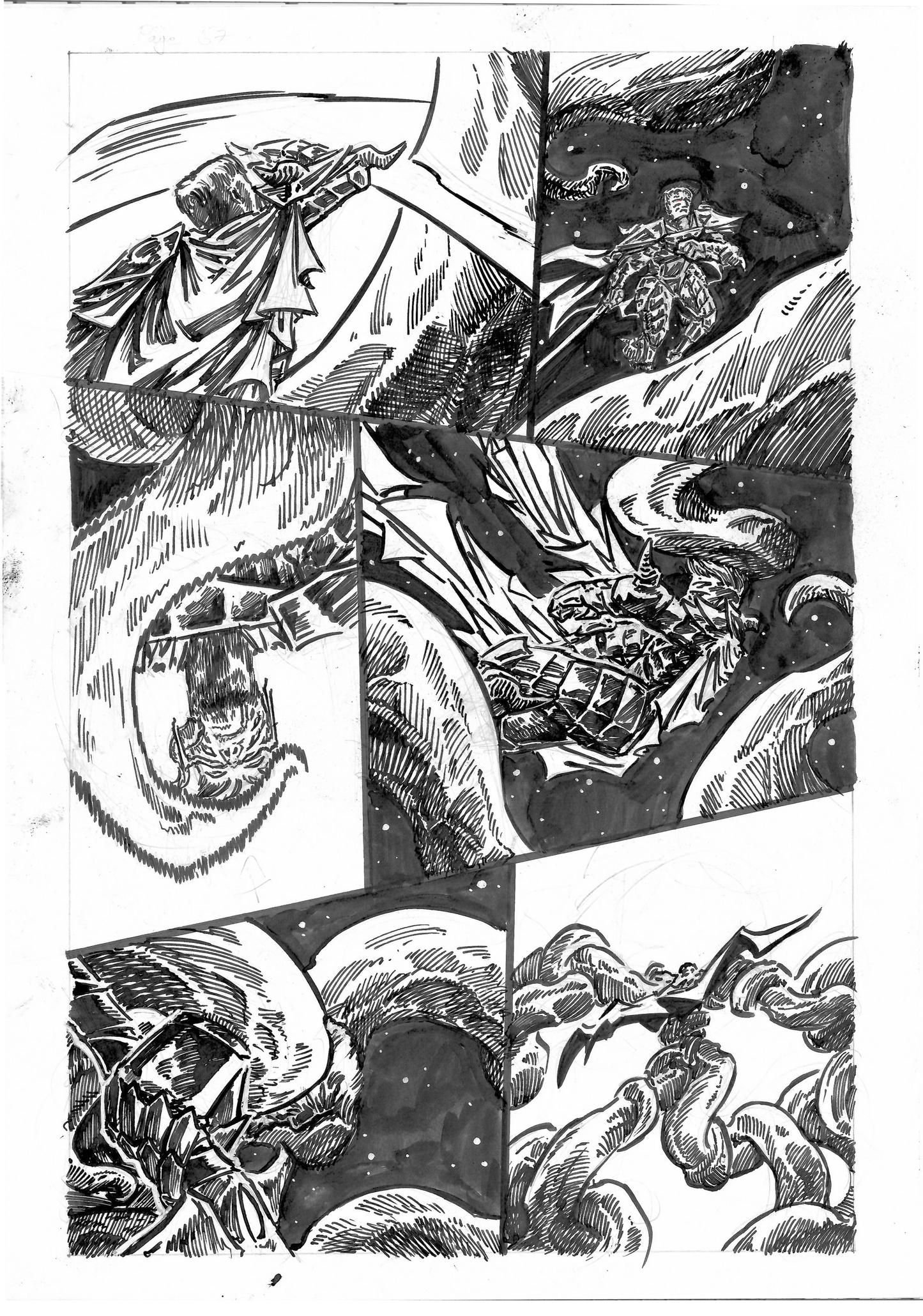 The Wrath Vermillion Page 57 Original Art