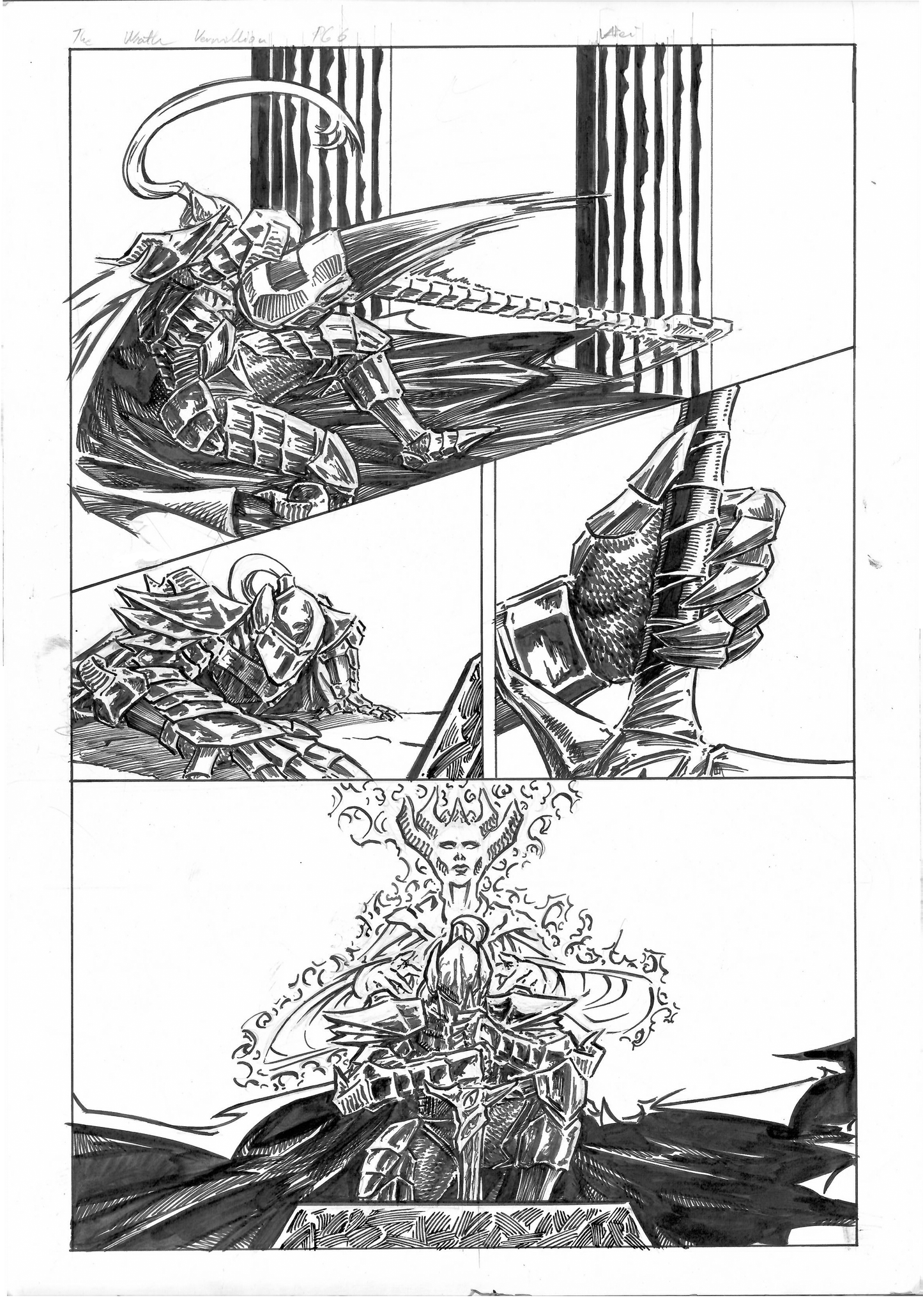 The Wrath Vermillion Page 6 Original Art