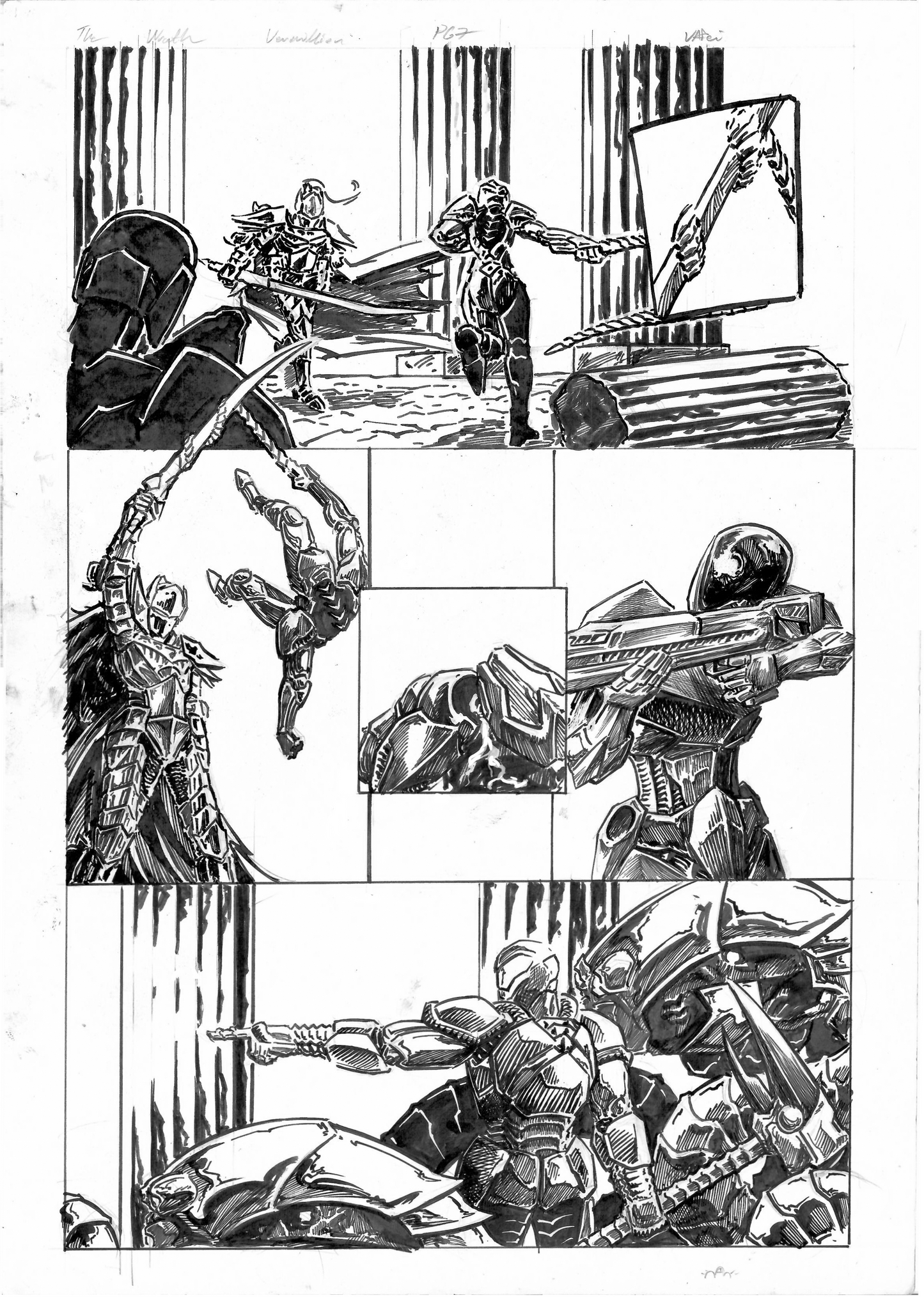 The Wrath Vermillion Page 7 Original Art
