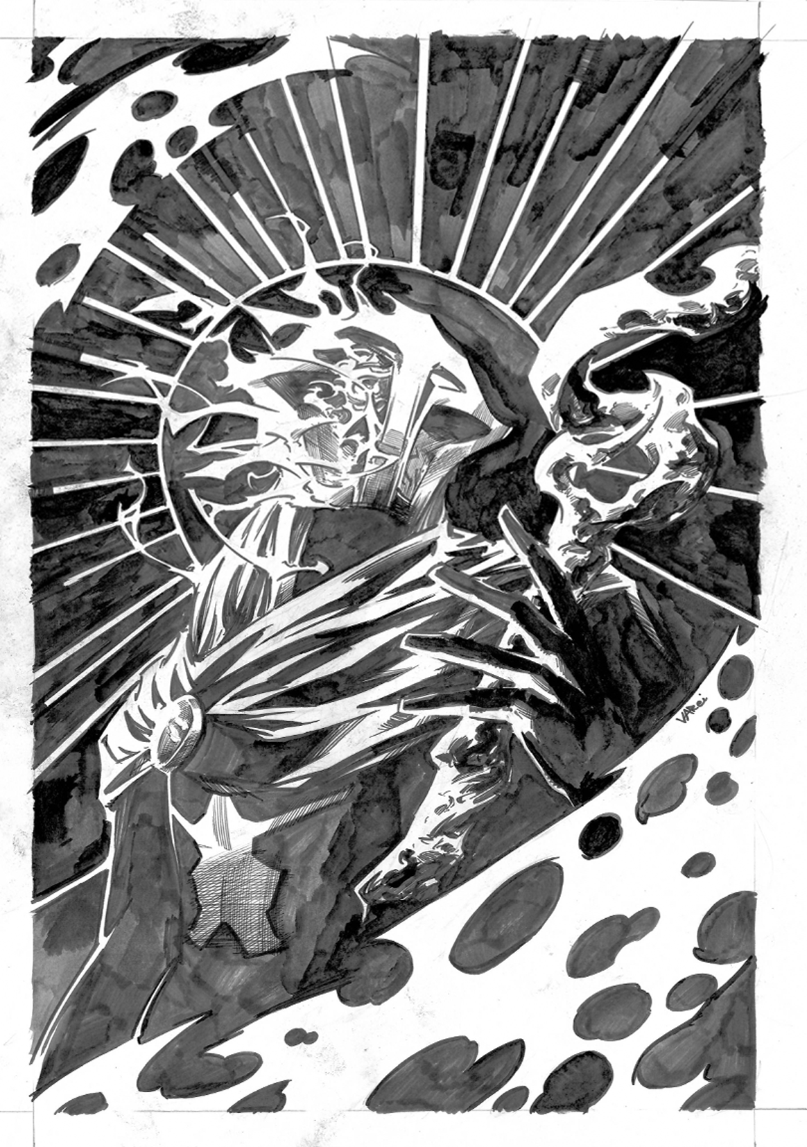 The Machine Herald Original Art